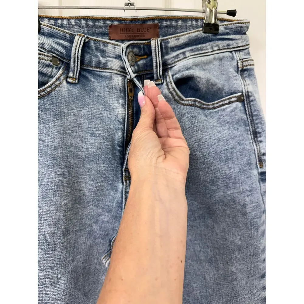 Judy blues straight fit denim jeans 3/26 acid wash - Picture 9 of 9